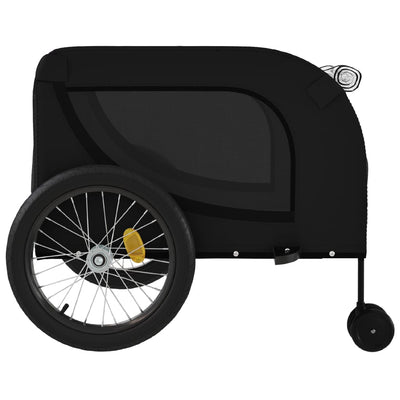 Pet Bike Trailer Black Oxford Fabric and Iron