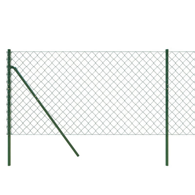 Chain Link Fence Green 0.8x10 m