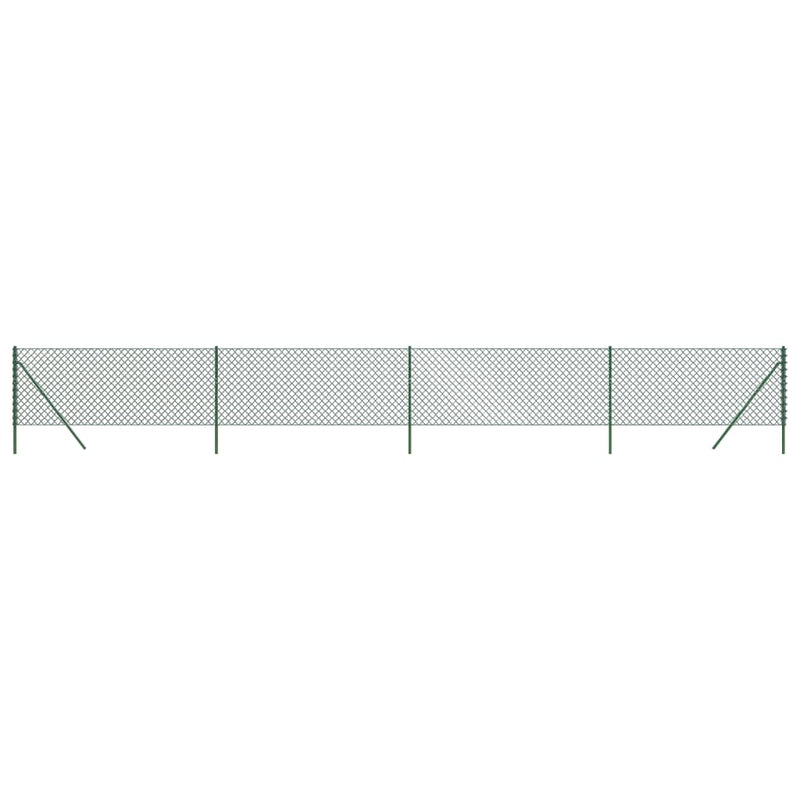 Chain Link Fence Green 1x10 m