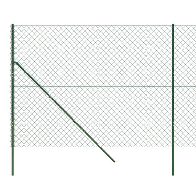 Chain Link Fence Green 1.4x10 m