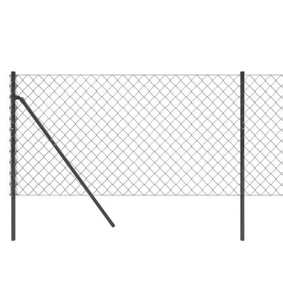 Chain Link Fence Anthracite 0.8x10 m