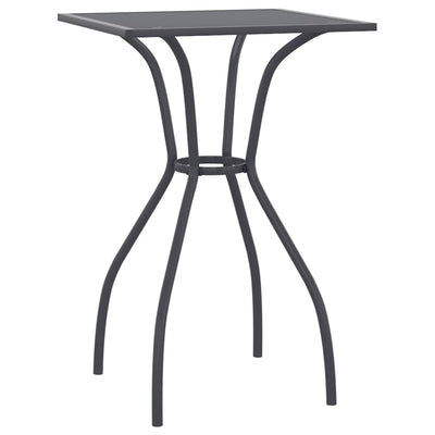 Garden Table Anthracite 50x50x72 cm Steel Mesh