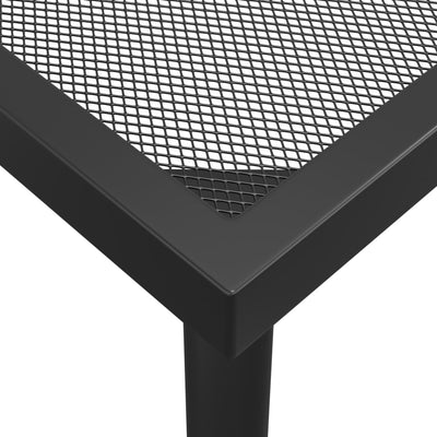 Garden Table Anthracite 100x100x72 cm Steel Mesh