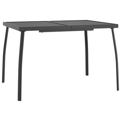 Garden Table Anthracite 110x80x72 cm Steel Mesh