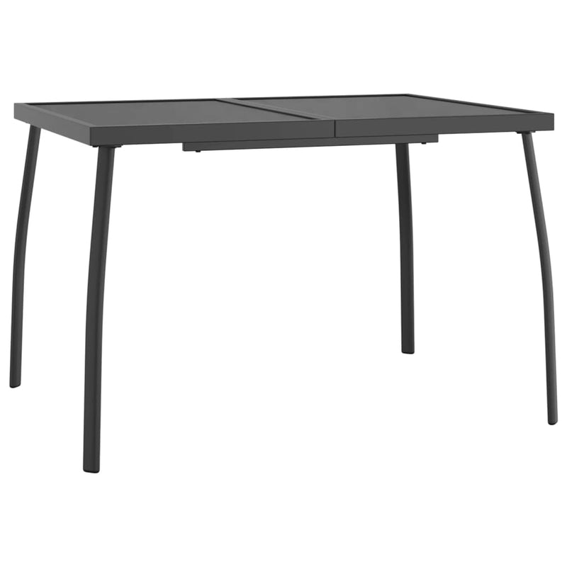 Garden Table Anthracite 110x80x72 cm Steel Mesh