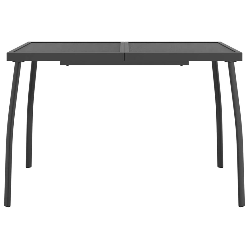 Garden Table Anthracite 110x80x72 cm Steel Mesh