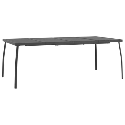 Garden Table Anthracite 200x100x72 cm Steel Mesh