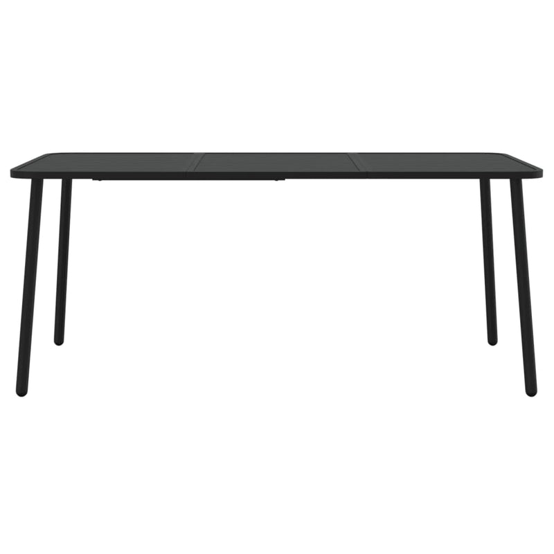 Garden Table Anthracite 165x80x71 cm Steel