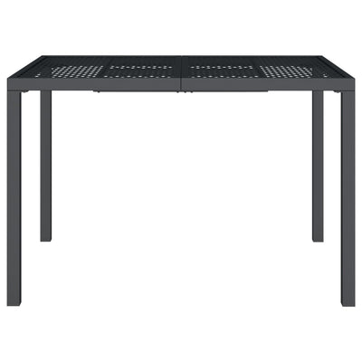 Garden Table Anthracite 110x80x72 cm Steel