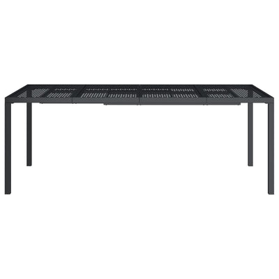 Garden Table Anthracite 200x100x72 cm Steel