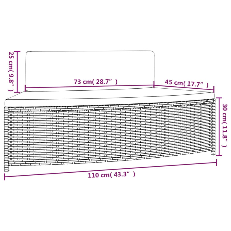 Hot Tub Surround Grey Poly Rattan and Solid Wood Acacia