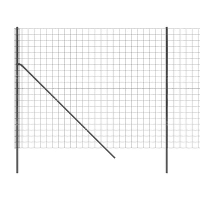 Wire Mesh Fence Anthracite 1.4x10 m Galvanised Steel