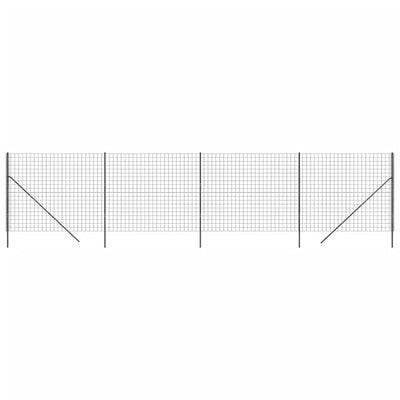 Wire Mesh Fence Anthracite 1.8x10 m Galvanised Steel