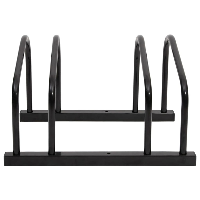 Bike Rack for 2 Bikes Black Steel