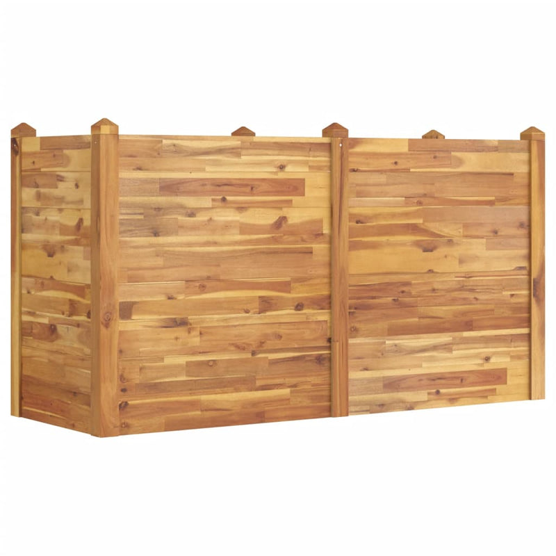 Garden Raised Bed 160x60x84 cm Solid Wood Acacia