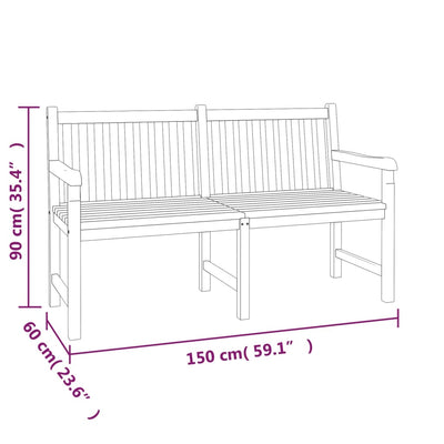 3 Piece Garden Dining Set Solid Wood Teak