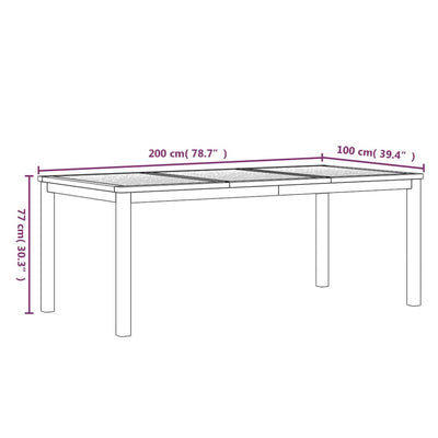 3 Piece Garden Dining Set Solid Wood Teak