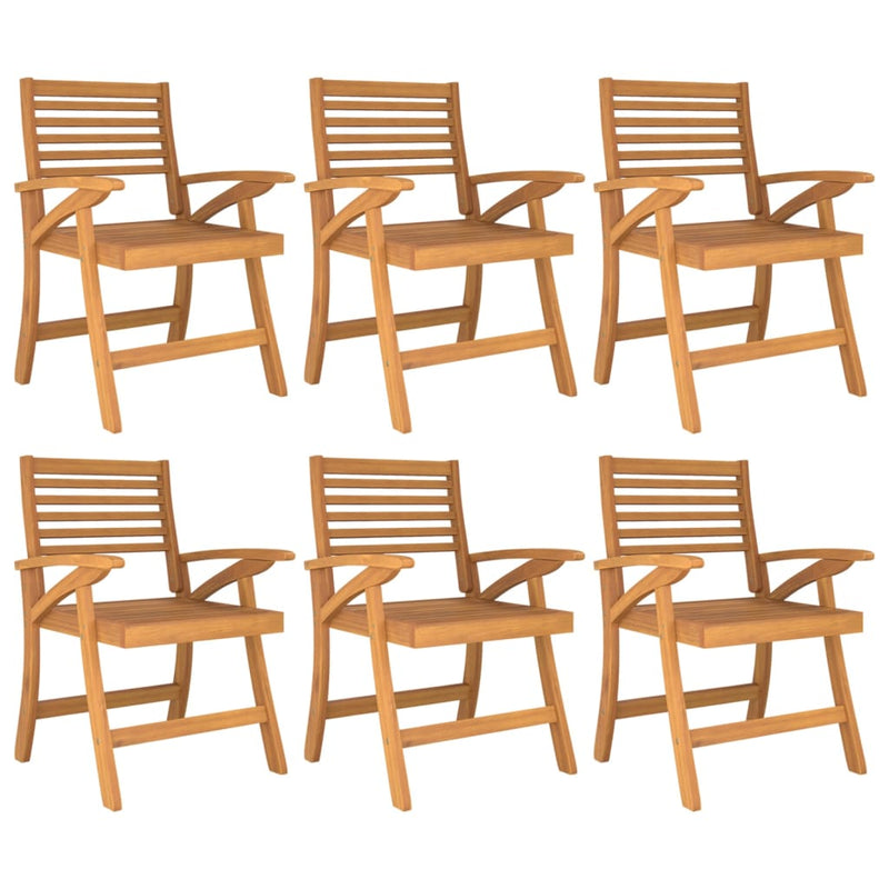 Garden Chairs 6 pcs 58x58x87 cm Solid Wood Acacia