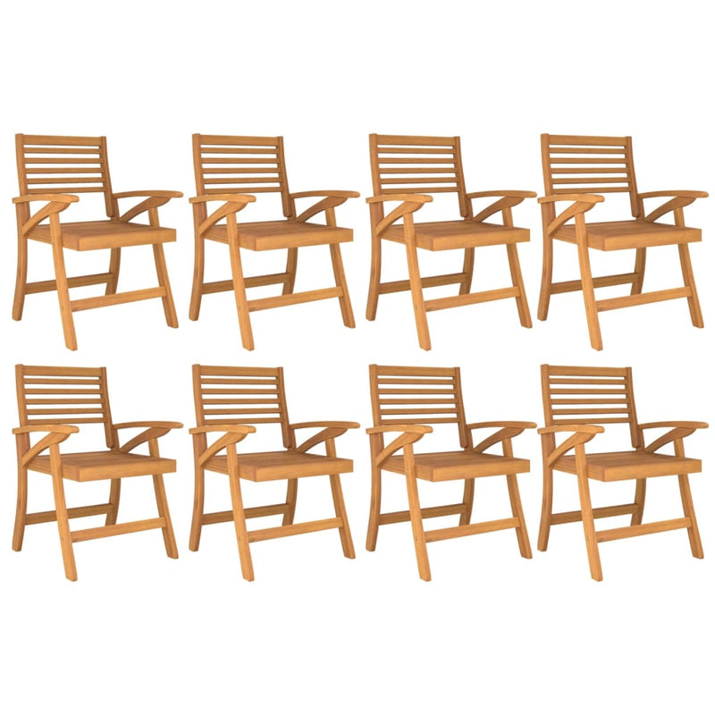 Garden Chairs 8 pcs 58x58x87 cm Solid Wood Acacia