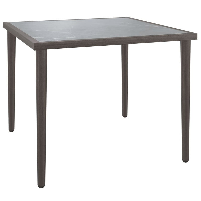 Garden Table Grey 48x48x37 cm Steel