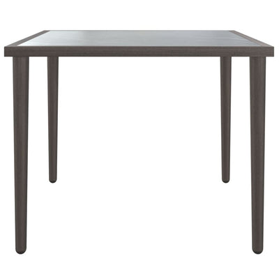 Garden Table Grey 48x48x37 cm Steel