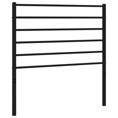 Metal Headboard Black 107 cm King Single