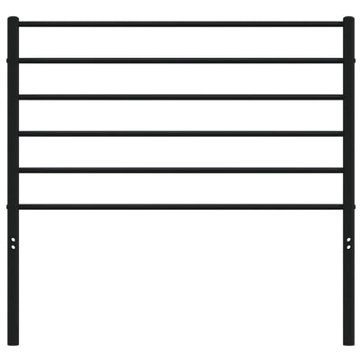 Metal Headboard Black 107 cm King Single