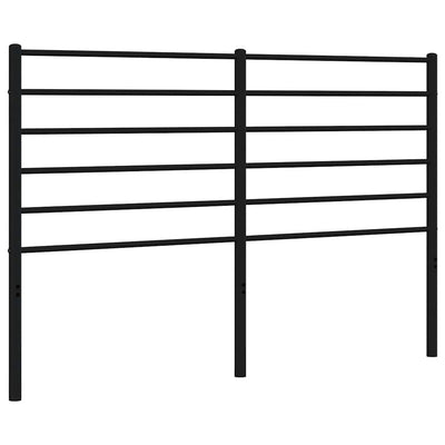 Metal Headboard Black 137 cm Double