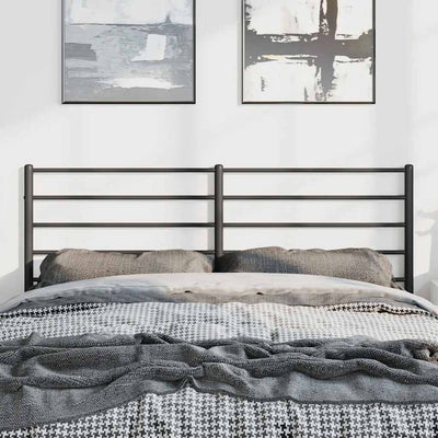 Metal Headboard Black 137 cm Double