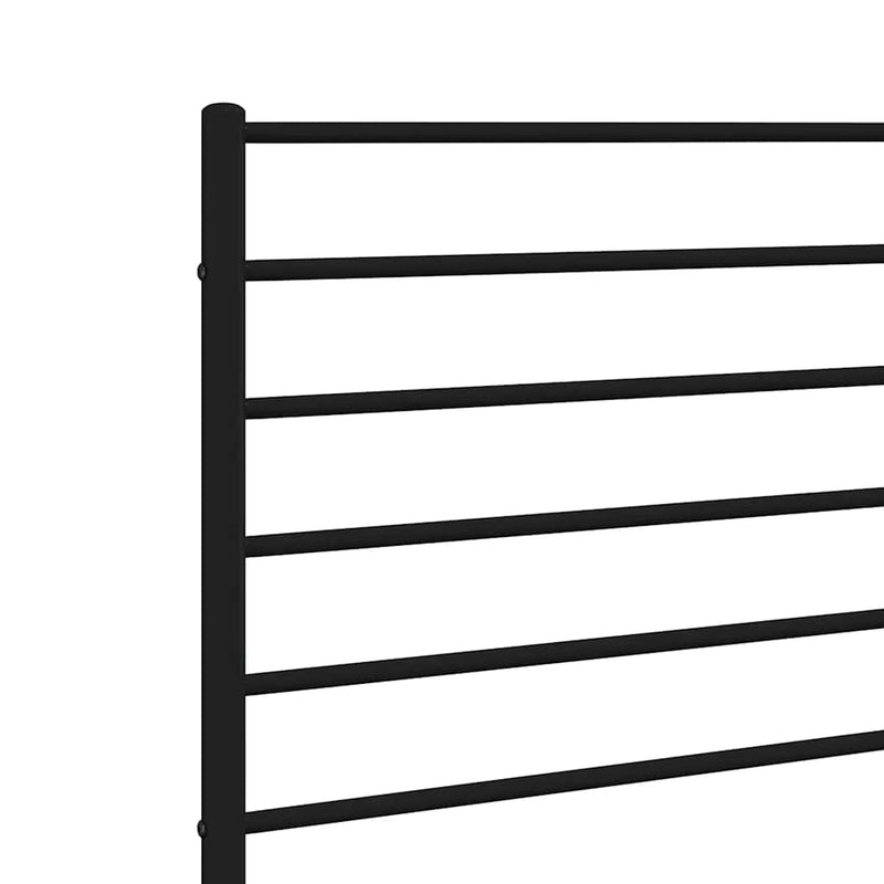 Metal Headboard Black 137 cm Double