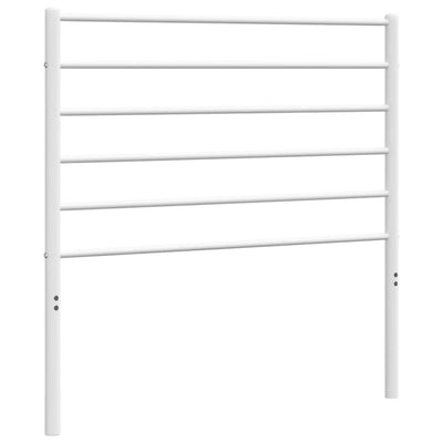 Metal Headboard White 107 cm King Single