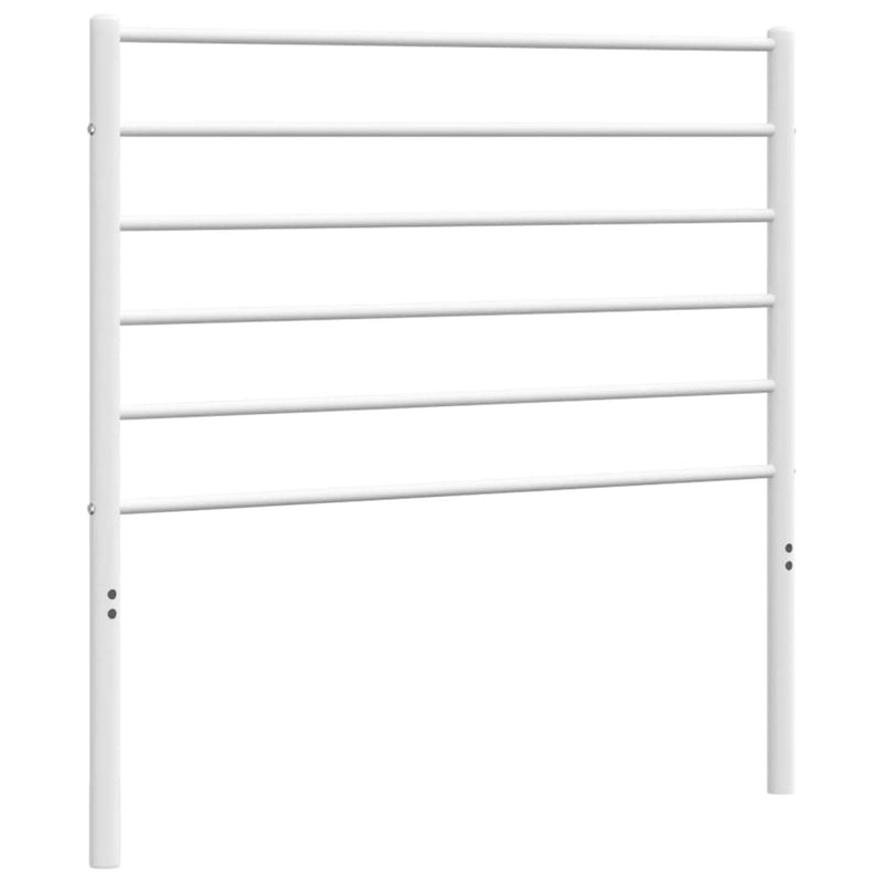 Metal Headboard White 107 cm King Single