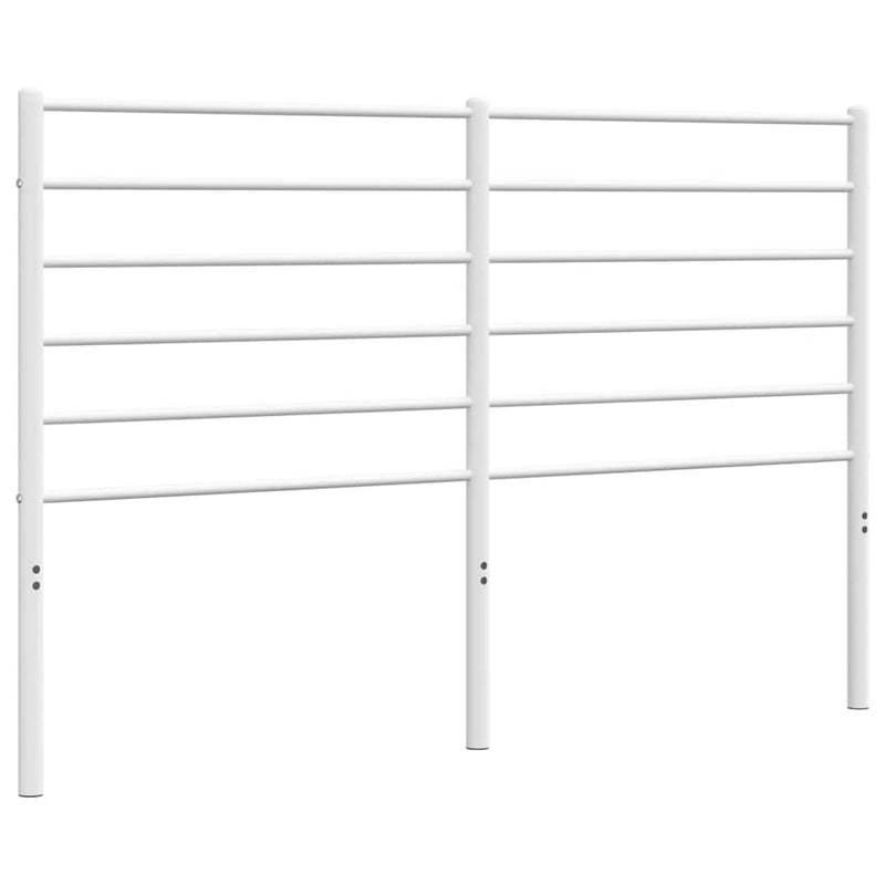 Metal Headboard White 137 cm Double