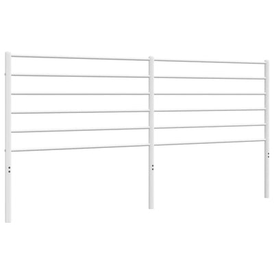 Metal Headboard White 183 cm King