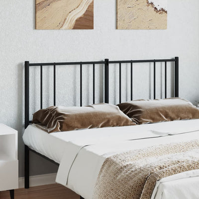 Metal Headboard Black 137 cm Double