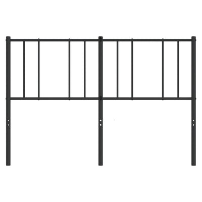 Metal Headboard Black 137 cm Double