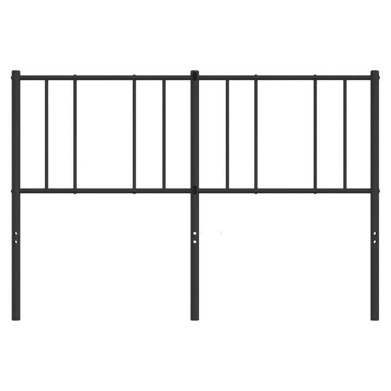 Metal Headboard Black 137 cm Double