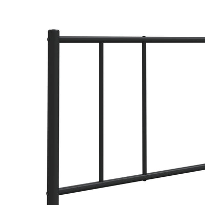 Metal Headboard Black 137 cm Double