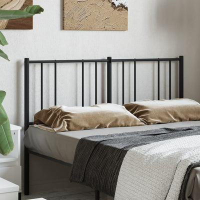 Metal Headboard Black 137 cm Double