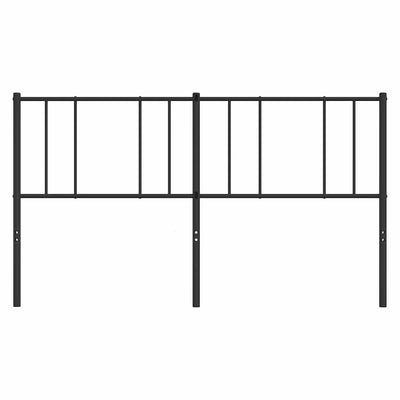 Metal Headboard Black 183 cm King