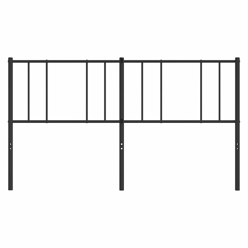 Metal Headboard Black 183 cm King