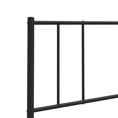 Metal Headboard Black 183 cm King