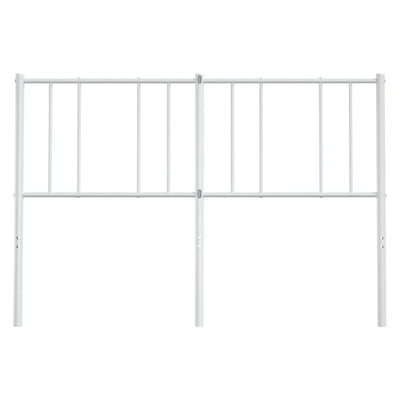 Metal Headboard White 137 cm Double