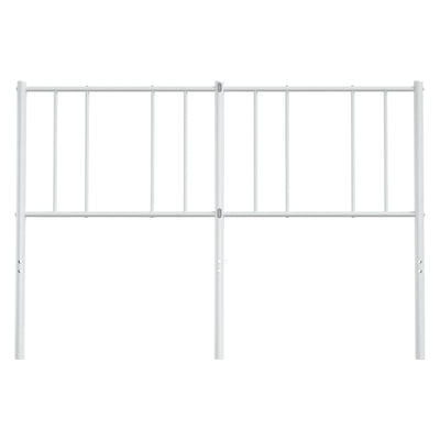 Metal Headboard White 152 cm Queen