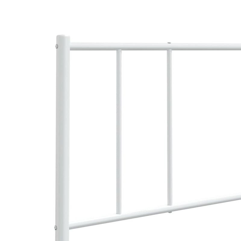 Metal Headboard White 152 cm Queen