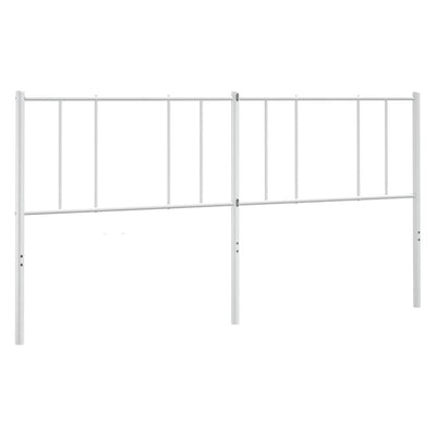 Metal Headboard White 183 cm King