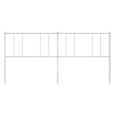 Metal Headboard White 183 cm King