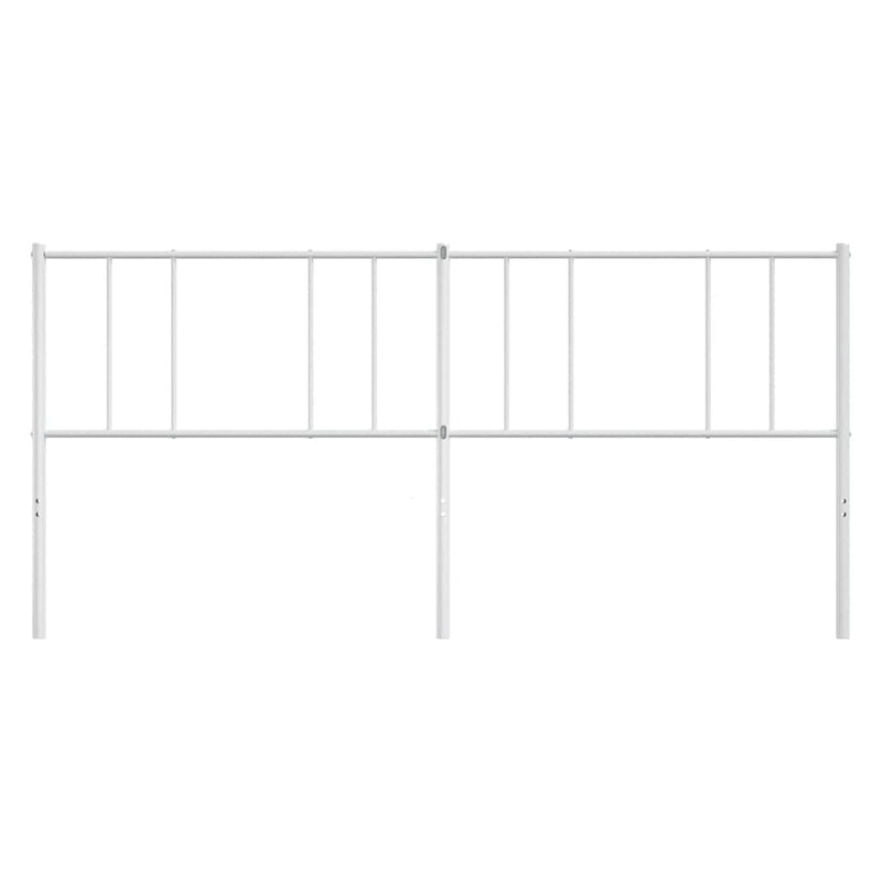 Metal Headboard White 183 cm King