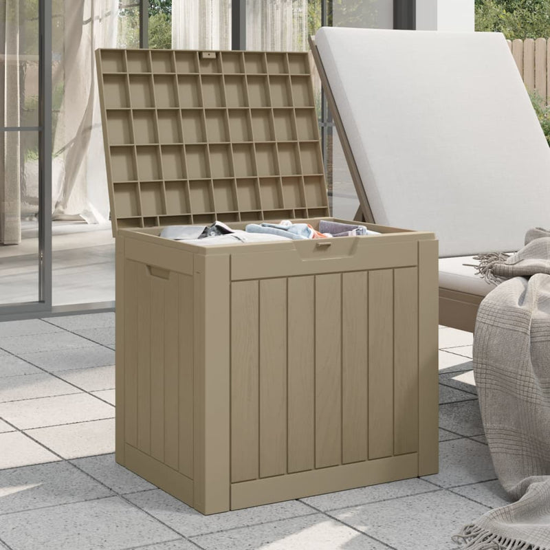 Garden Storage Box Grey 55.5x43x53 cm Polypropylene