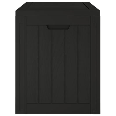 Garden Storage Box Black 55.5x43x53 cm Polypropylene